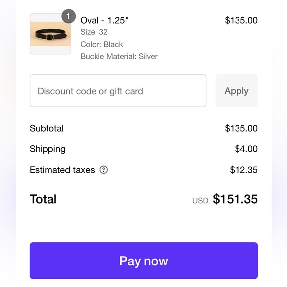 Maximum Henry Oval Standard Belt - Picture 7 of 7